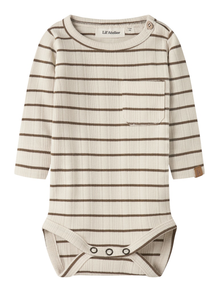 Lil Atelier | Romper Kaby turtledove kangaroo