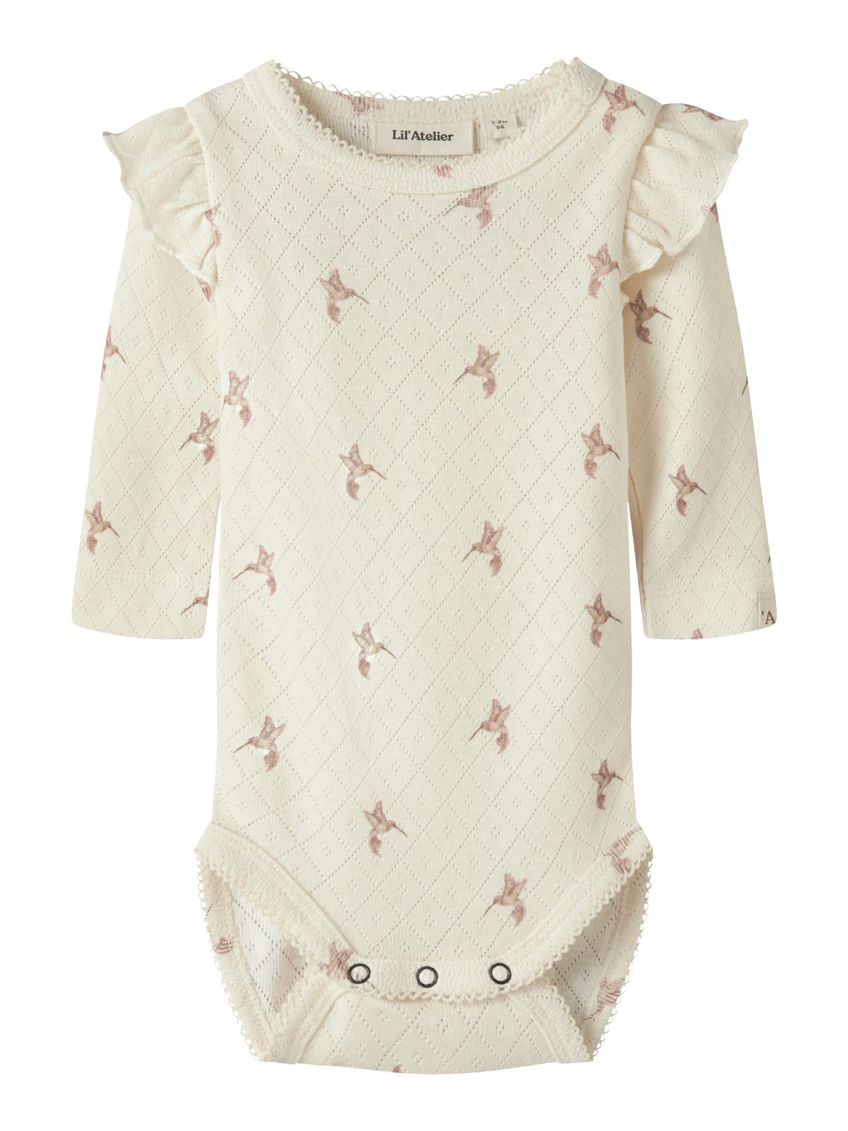 Lil Atelier | Romper Rachello Tyl turtledove bird