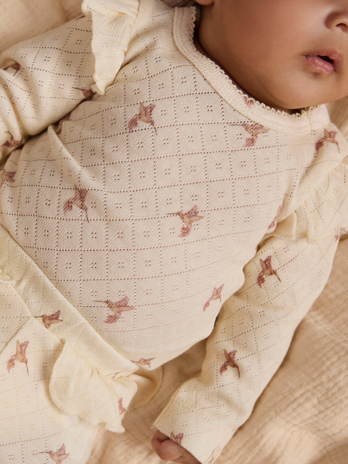 Lil Atelier | Romper Rachello Tyl turtledove bird