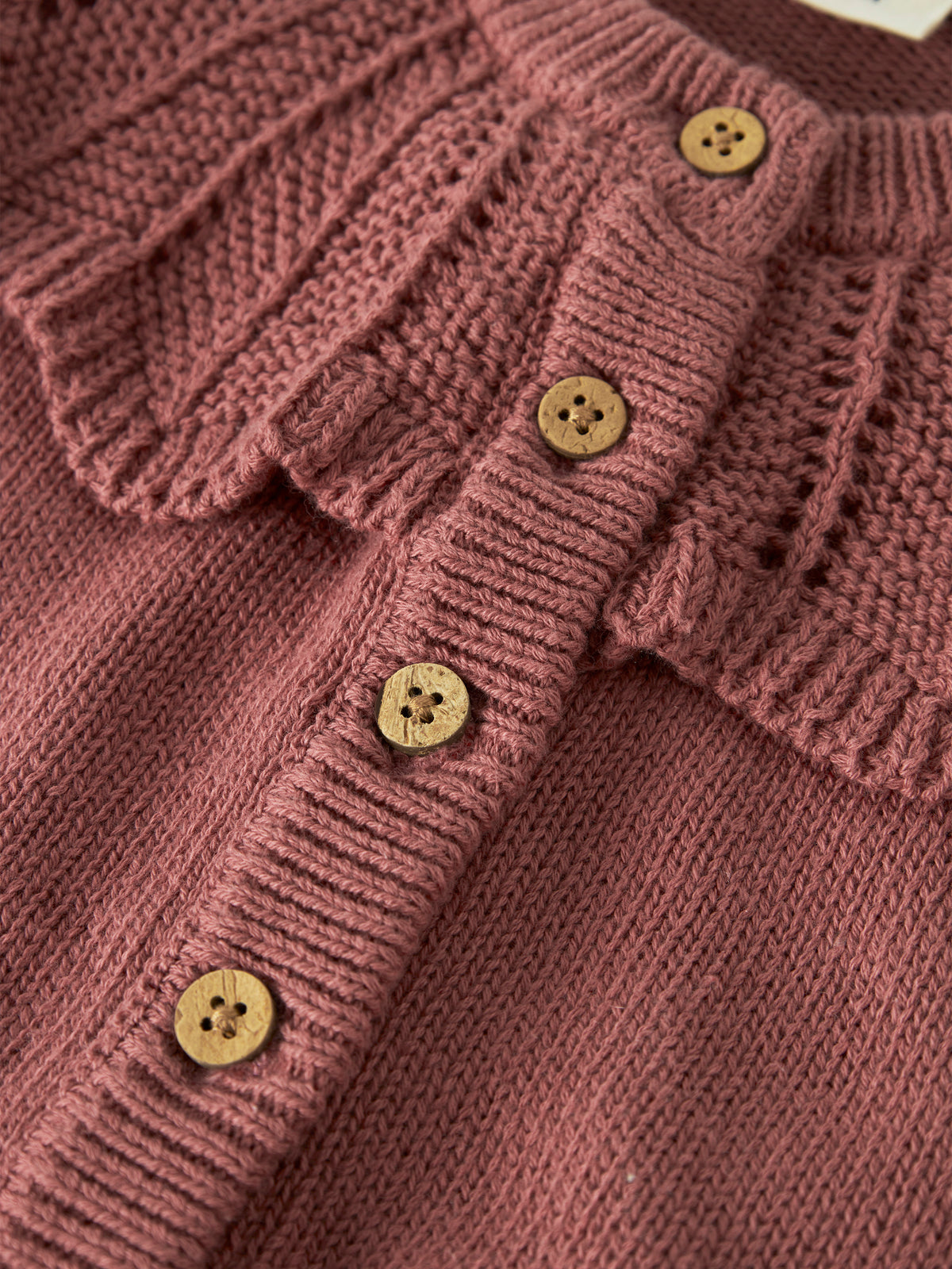 Lil Atelier | Gebreid vest Noda withered rose
