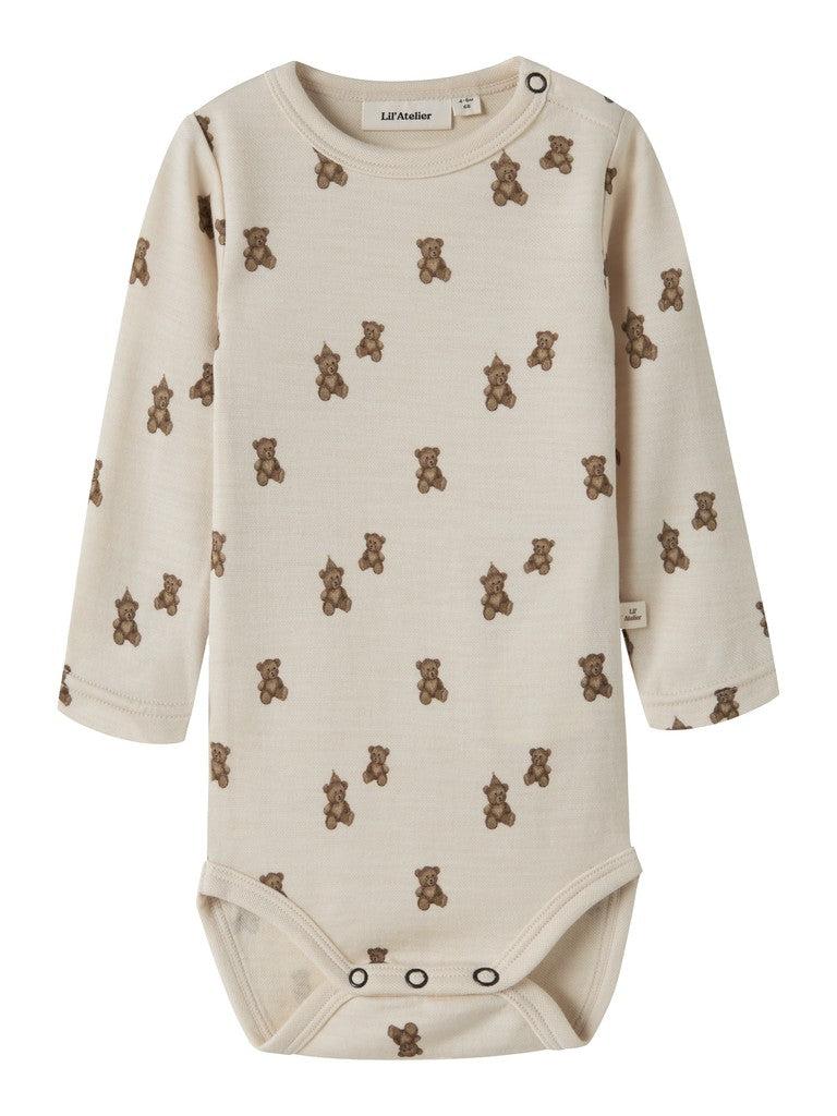 Lil Atelier | Romper Nilo Nun turtledove teddy bear NOOS