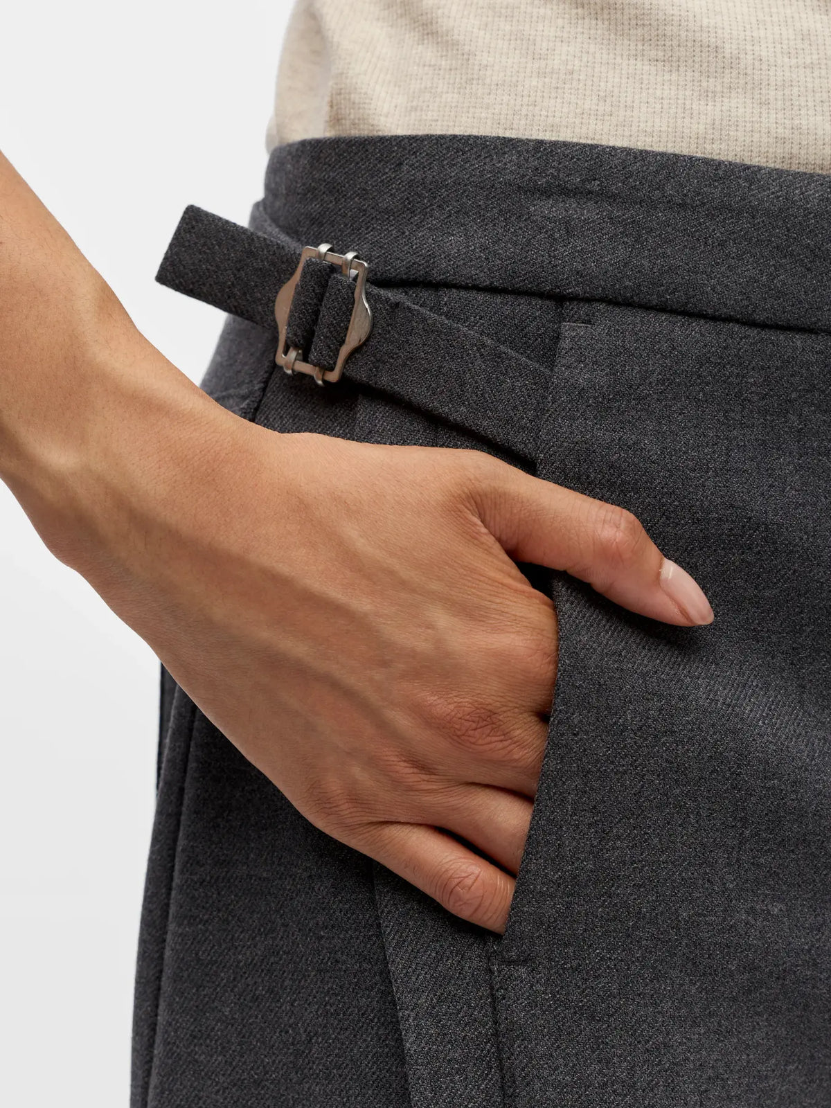 Object | Barral pantalon Kavin dark grey melange