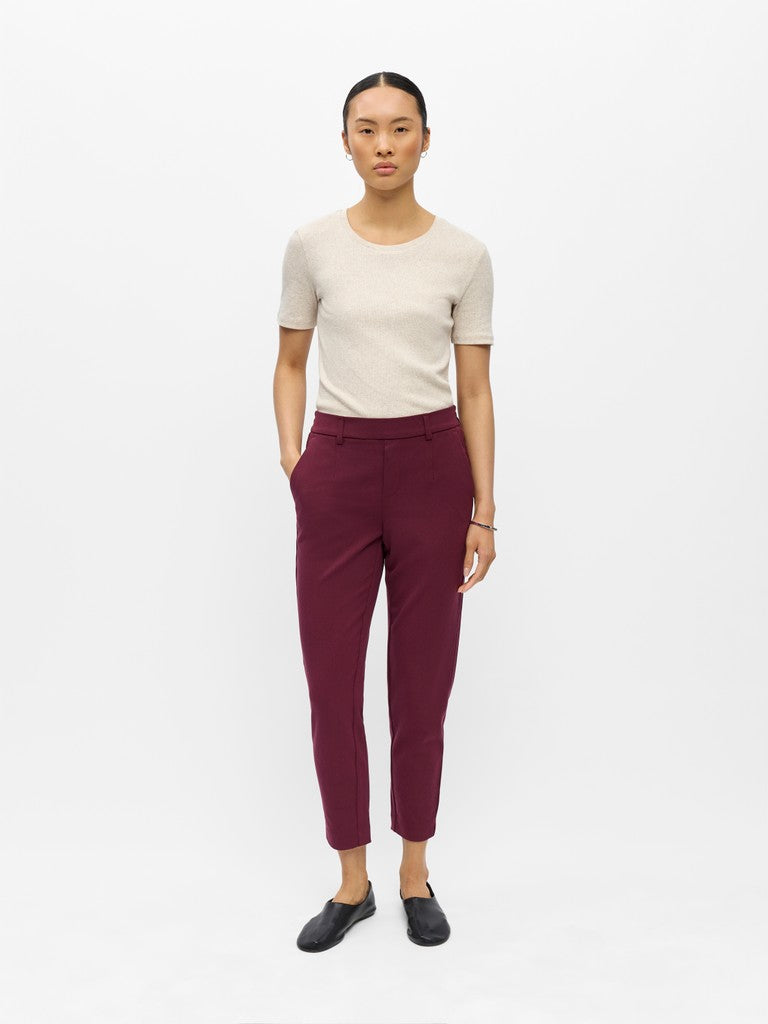Object | Broek Lisa Slim windsor wine NOOS