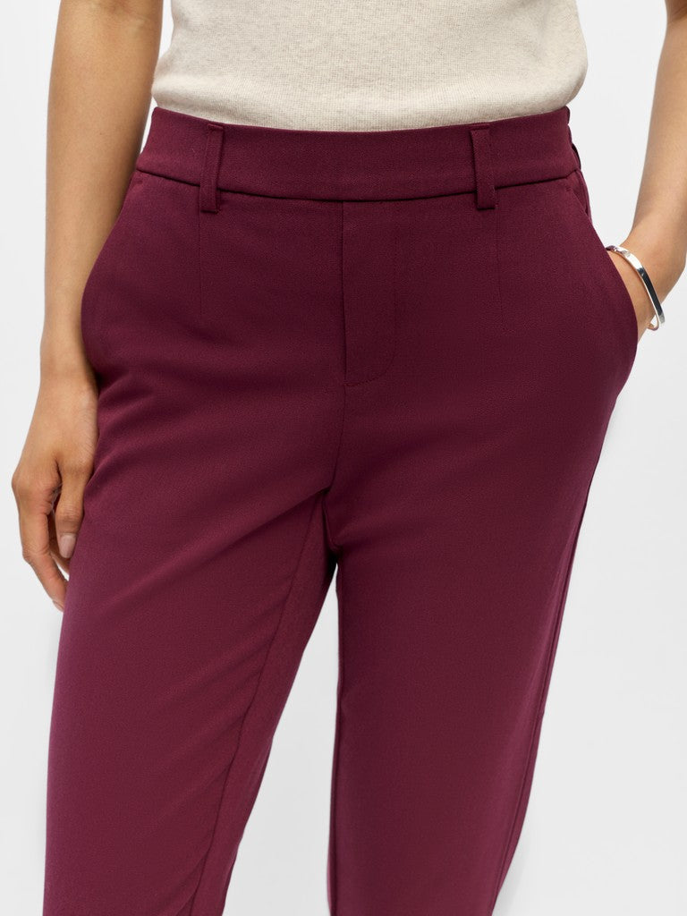 Object | Broek Lisa Slim windsor wine NOOS
