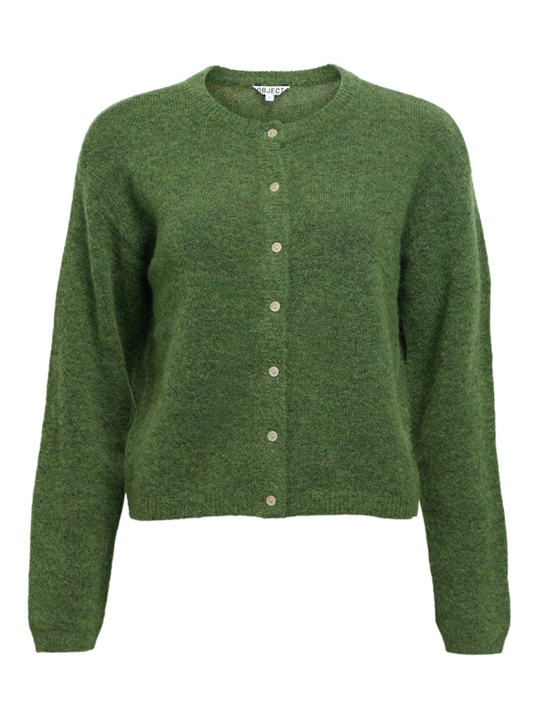 Object | Gebreid vest Agate bronze green melange NOOS