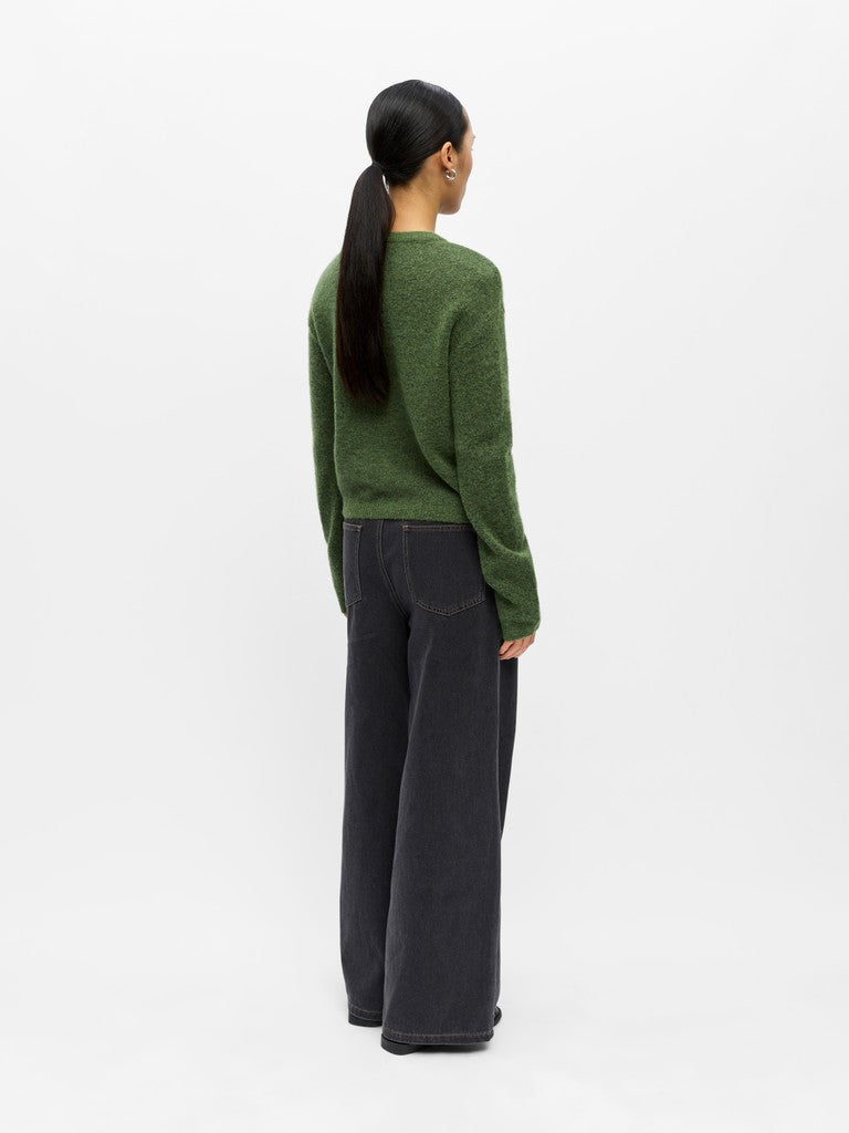 Object | Gebreid vest Agate bronze green melange NOOS