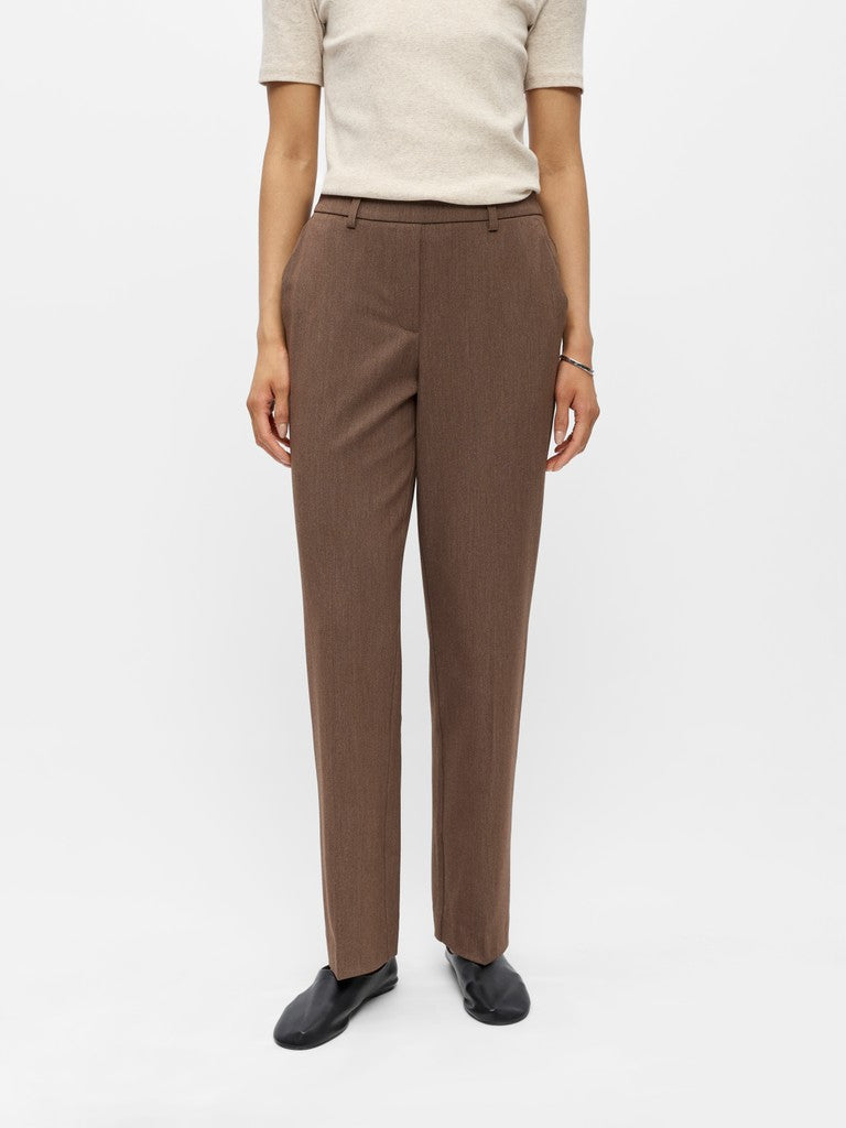 Object | Broek Lisa straight carafe melange NOOS