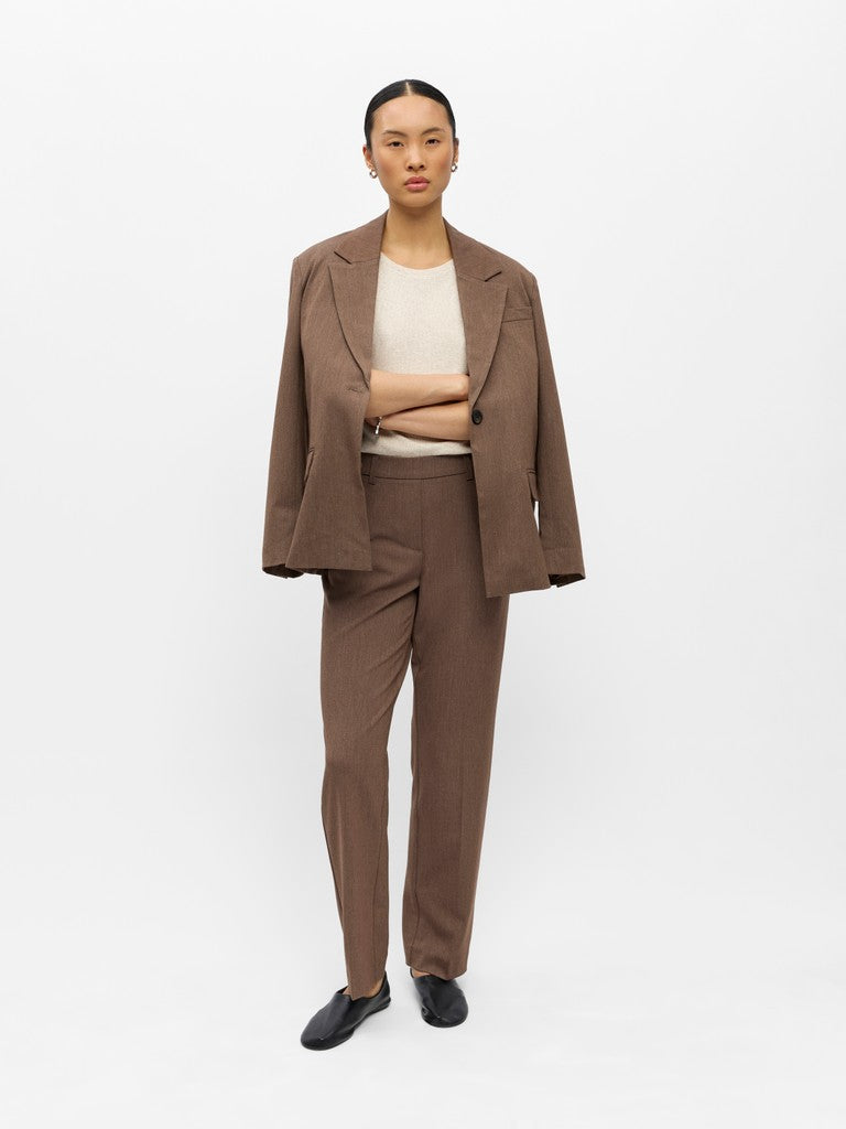 Object | Broek Lisa straight carafe melange NOOS
