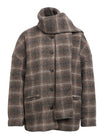 Object | Winterjas Maise met sjaal ruit carafe NOOS
