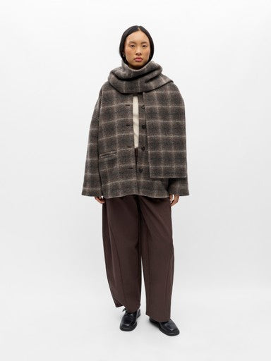 Object | Winterjas Maise met sjaal ruit carafe NOOS