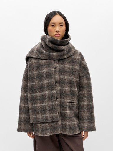 Object | Winterjas Maise met sjaal ruit carafe NOOS