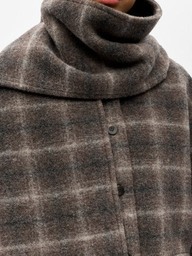 Object | Winterjas Maise met sjaal ruit carafe NOOS