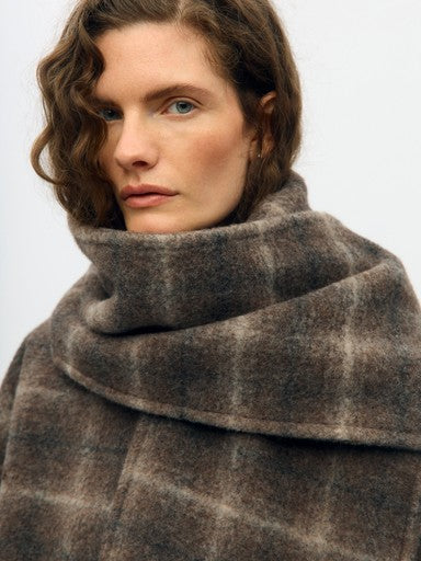 Object | Winterjas Maise met sjaal ruit carafe NOOS