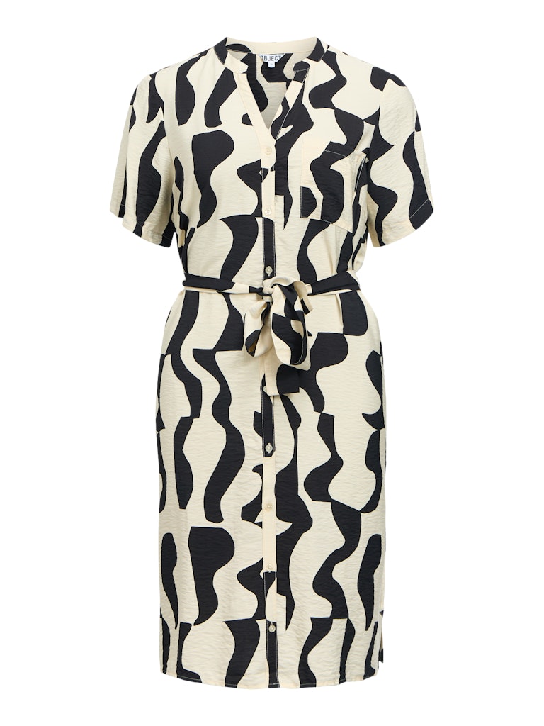 Object | Jurk Jacira birch black graph pattern NOOS