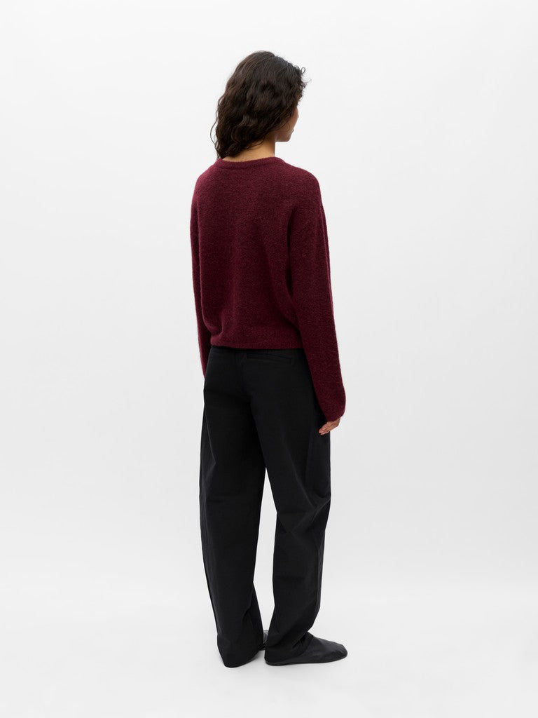 Object | Gebreid vest Agate windsor wine melange NOOS