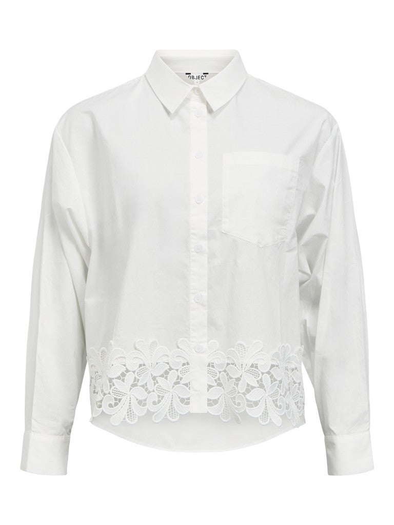 Object | Top Asly bright white white lace