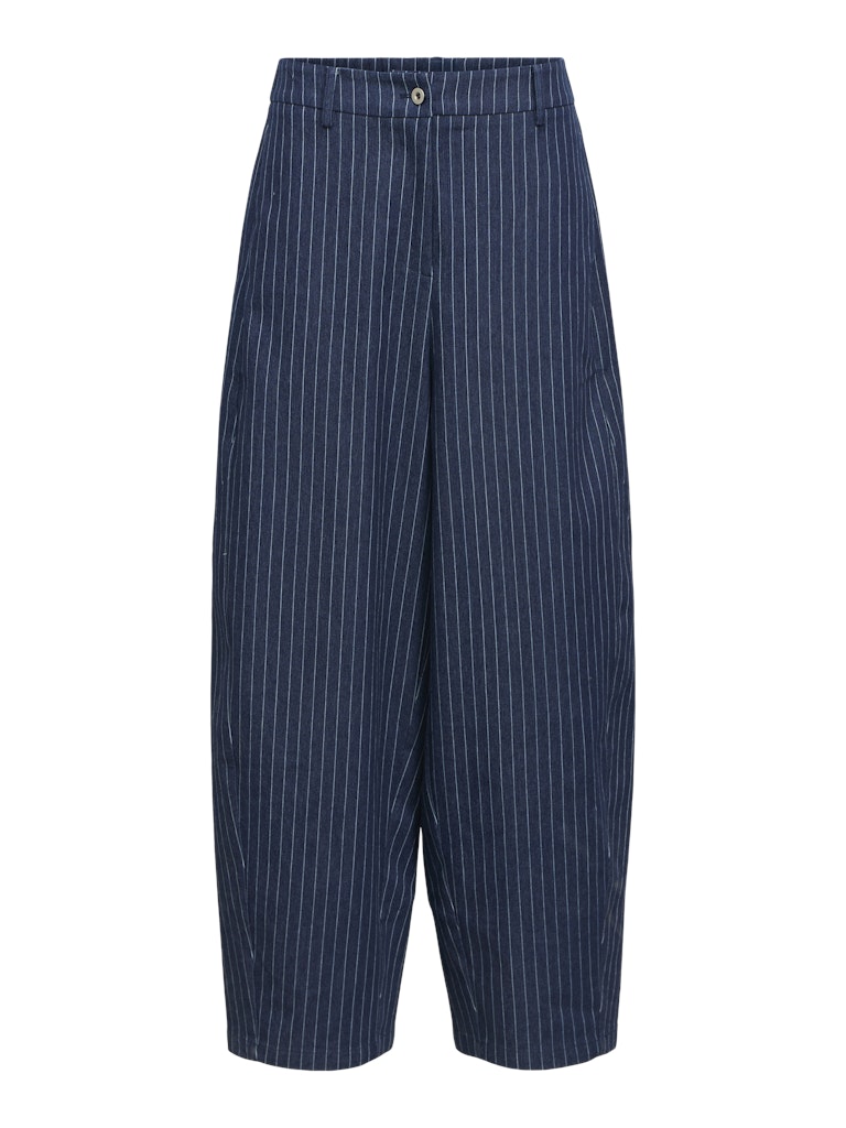Object | Broek Asra Barrel dark blue denim white