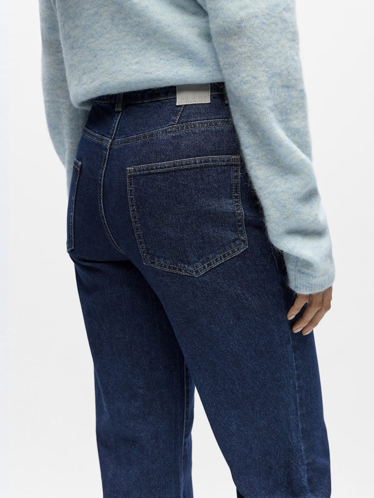 Object | Jeans Elia Mae straight dark blue denim NOOS