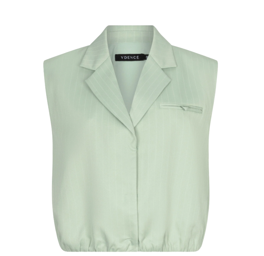 Ydence | Gilet Jeanie sage green