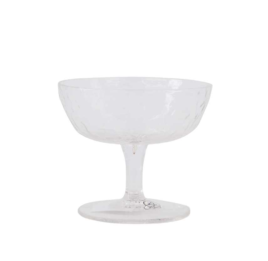 Zusss | Coupe glas hartje transparant