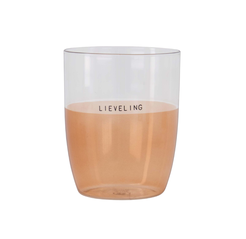 Zusss | Drinkglas lieveling lichtroze