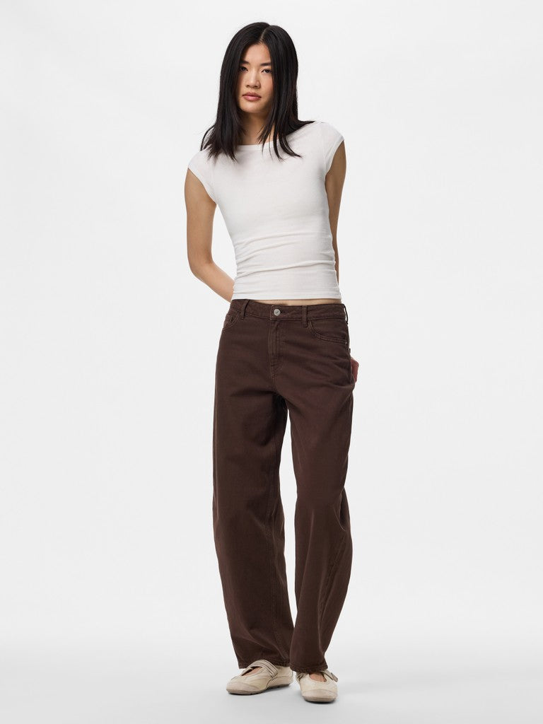 Pieces | Jeans Grace Barrel hot fudge lengte 32 NOOS