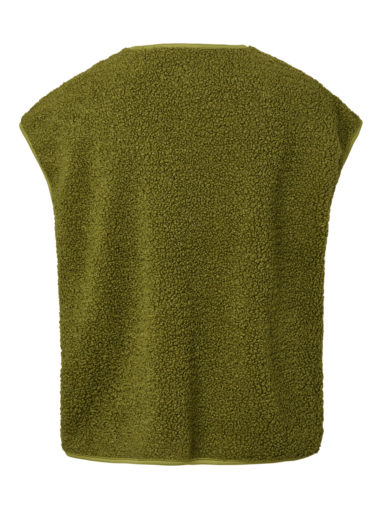 Pieces | Gilet Katty teddy vest NOOS sphagnum