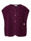 Pieces | Gilet Katty Teddy Vest pickled beet NOOS