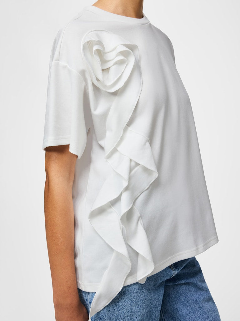 Pieces | T-Shirt Skylar Rose bright white