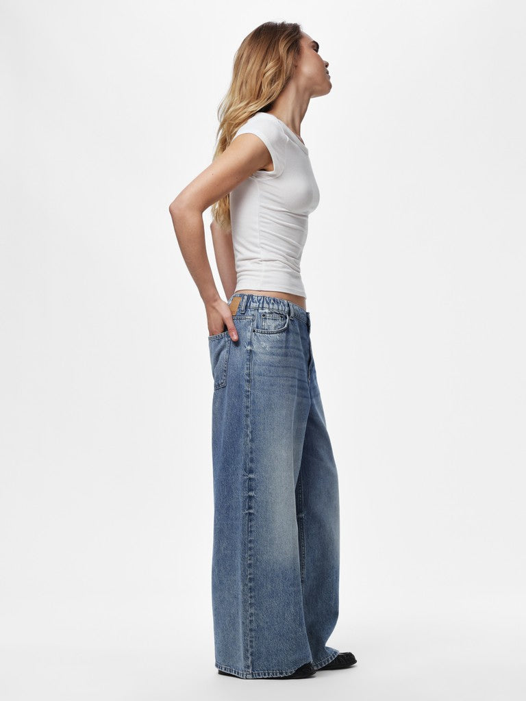 Pieces | Jeans Sky wide medium blue denim