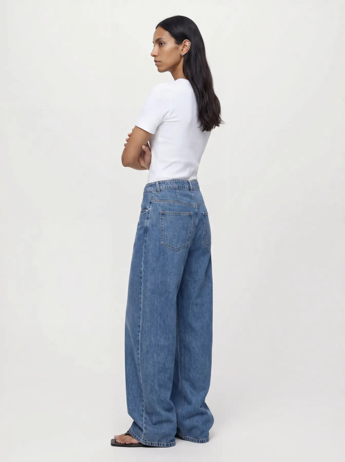 Object | Wijde jeans Luca Tri medium blue denim Noos