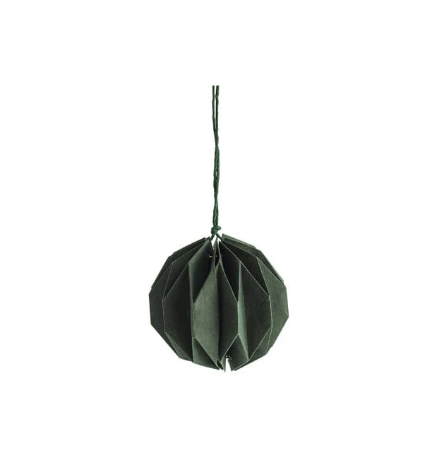 Storefactory | Ronde kersthanger donkergroen 7x8cm