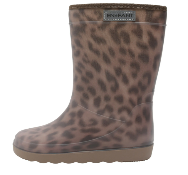 Enfant | Thermo boots leopard print pine bark NEW