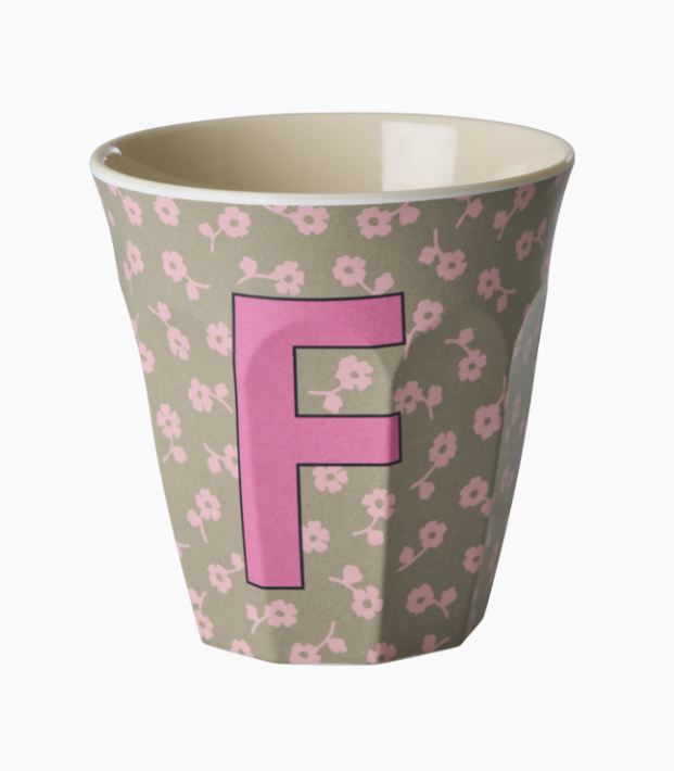 Rice | Mok Melamine F zacht groen flowers