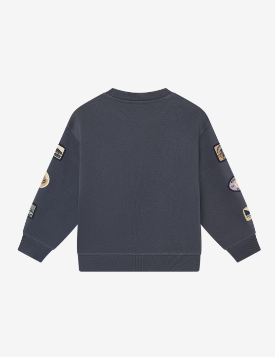 Daily7 | Sweater oversized badges odyssey gray