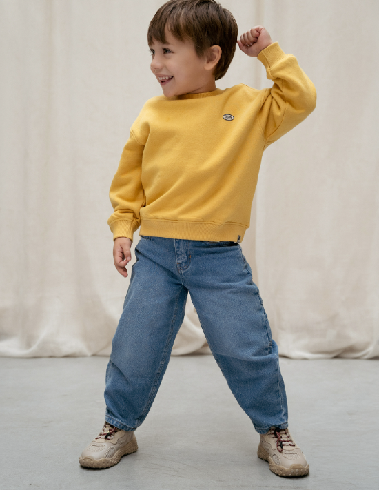 Daily7 | Jeans denim barrel dit pocket