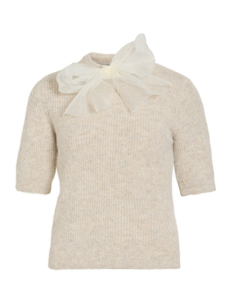 Vila | Trui Itza  Bow super light natural melange