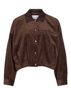 Vila | Jasje bombermodel in rib Coffee bean
