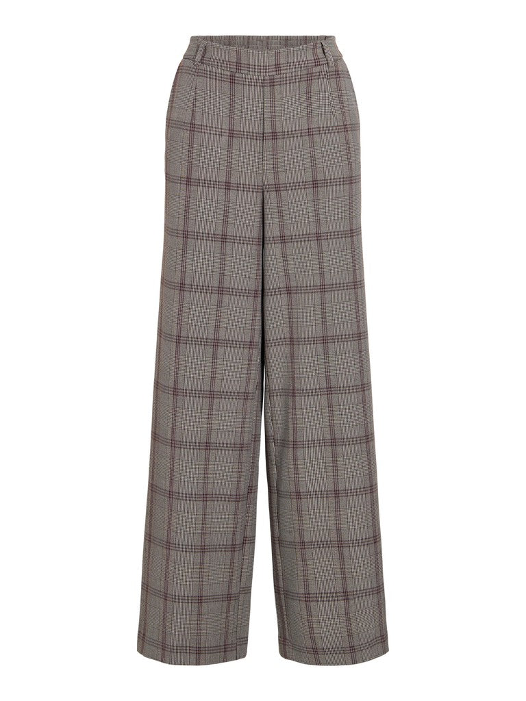 Vila | Broek Varone wide port royale cumulus cloud /coffee bean NOOS
