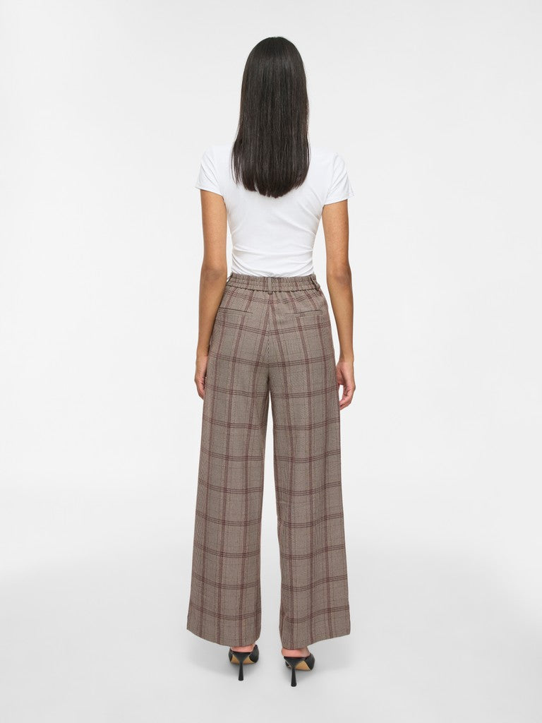 Vila | Broek Varone wide port royale cumulus cloud /coffee bean NOOS