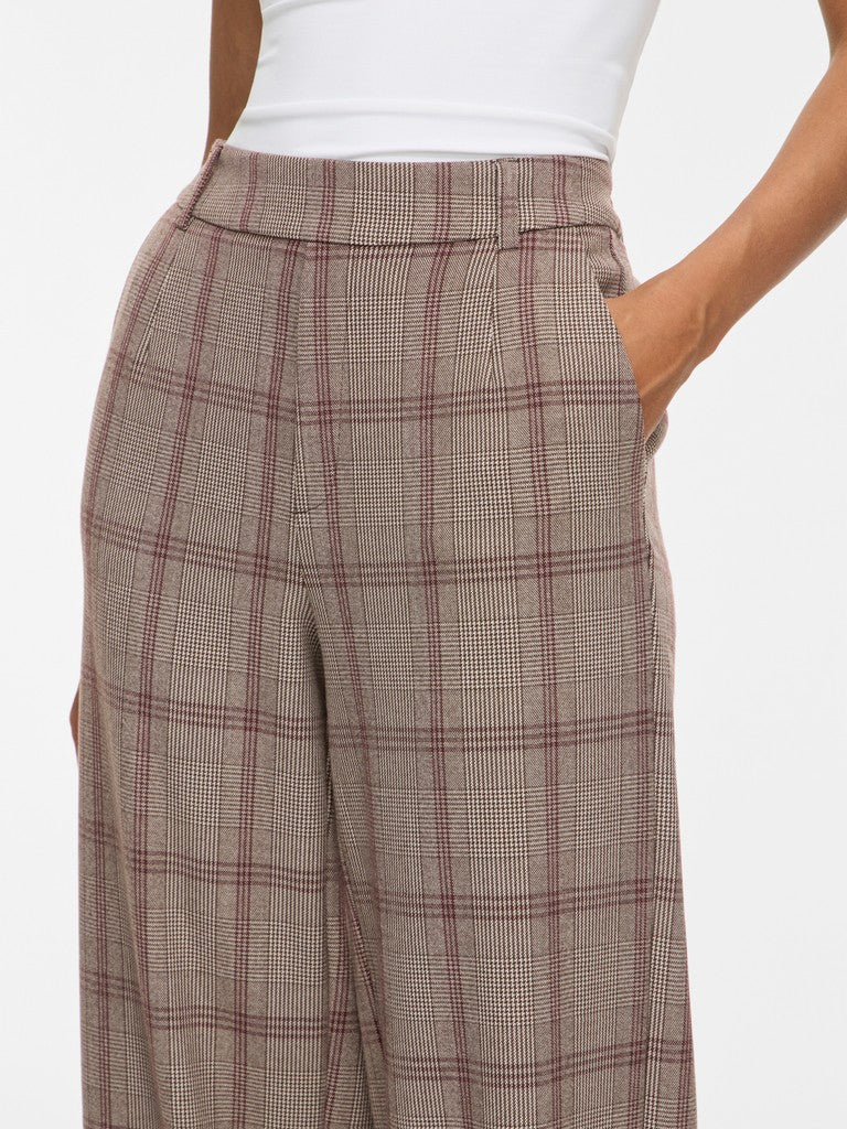 Vila | Broek Varone wide port royale cumulus cloud /coffee bean NOOS
