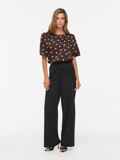 Vila | Top Viellette coffee bean dots NOOS