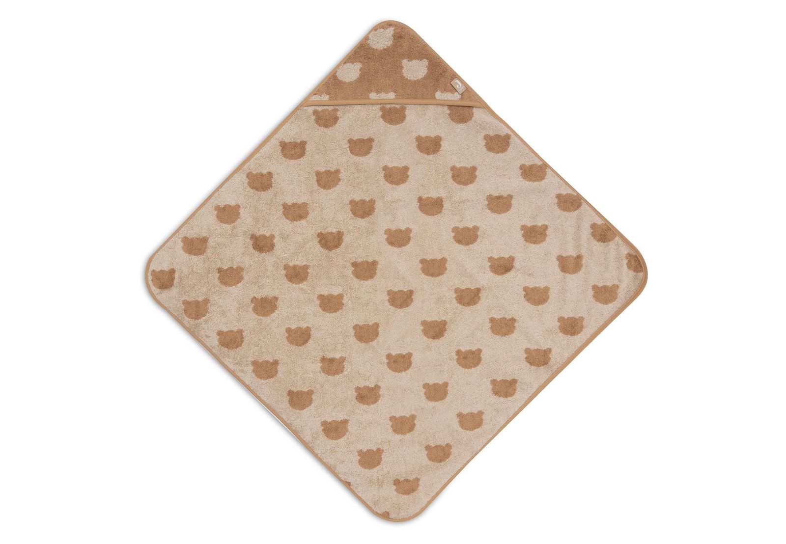 Jollein | Badcape badstof 75x75cm jacquard teddy bear