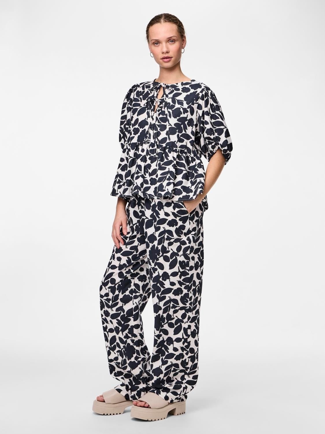 Pieces | Broek Klarisa zwart