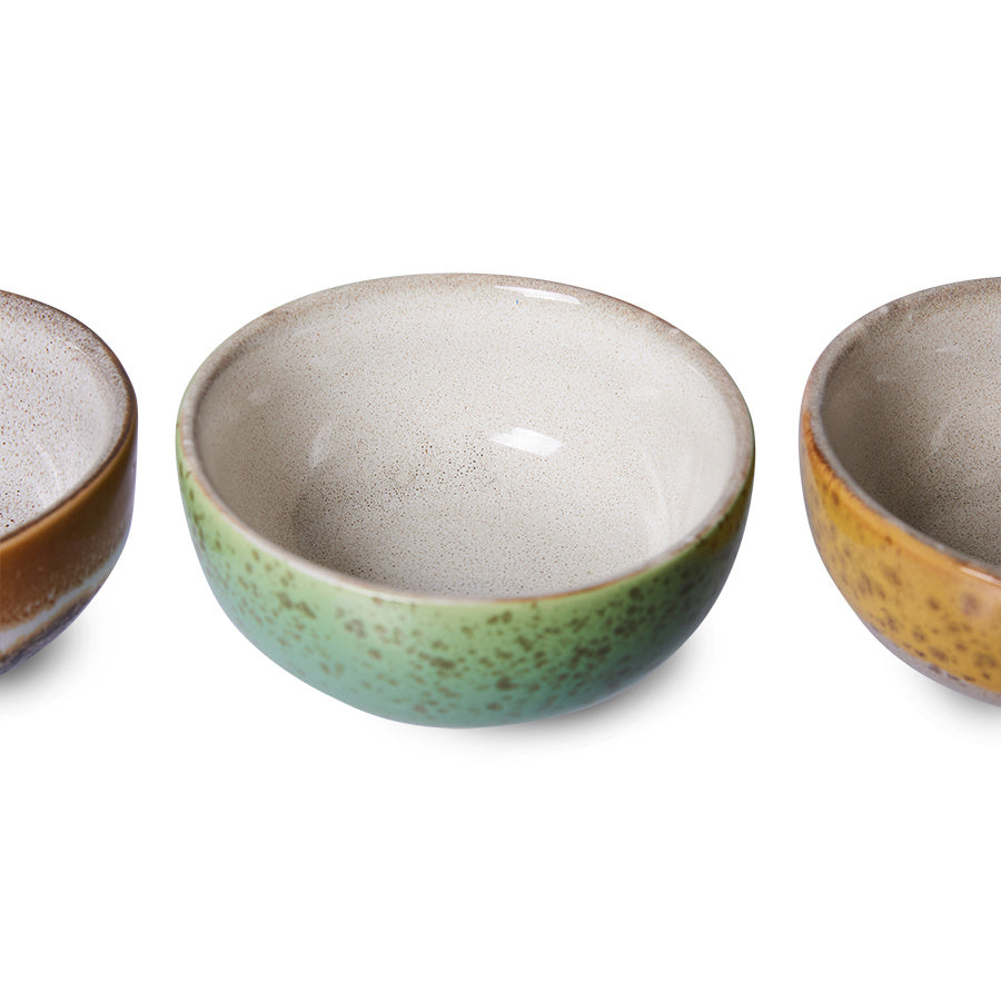 Hk Living | 70's servies XS schaaltjes Castor set van 4