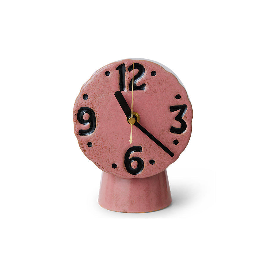 HK Living | Retro clock pink