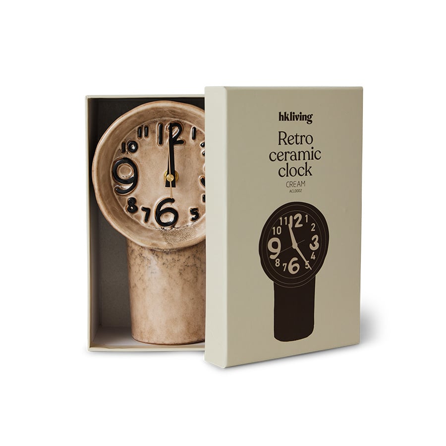 HK Living | Retro clock cream