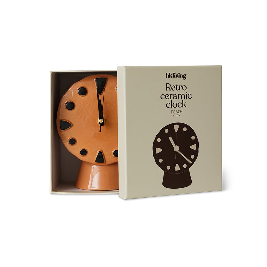 HK Living | Retro clock peach