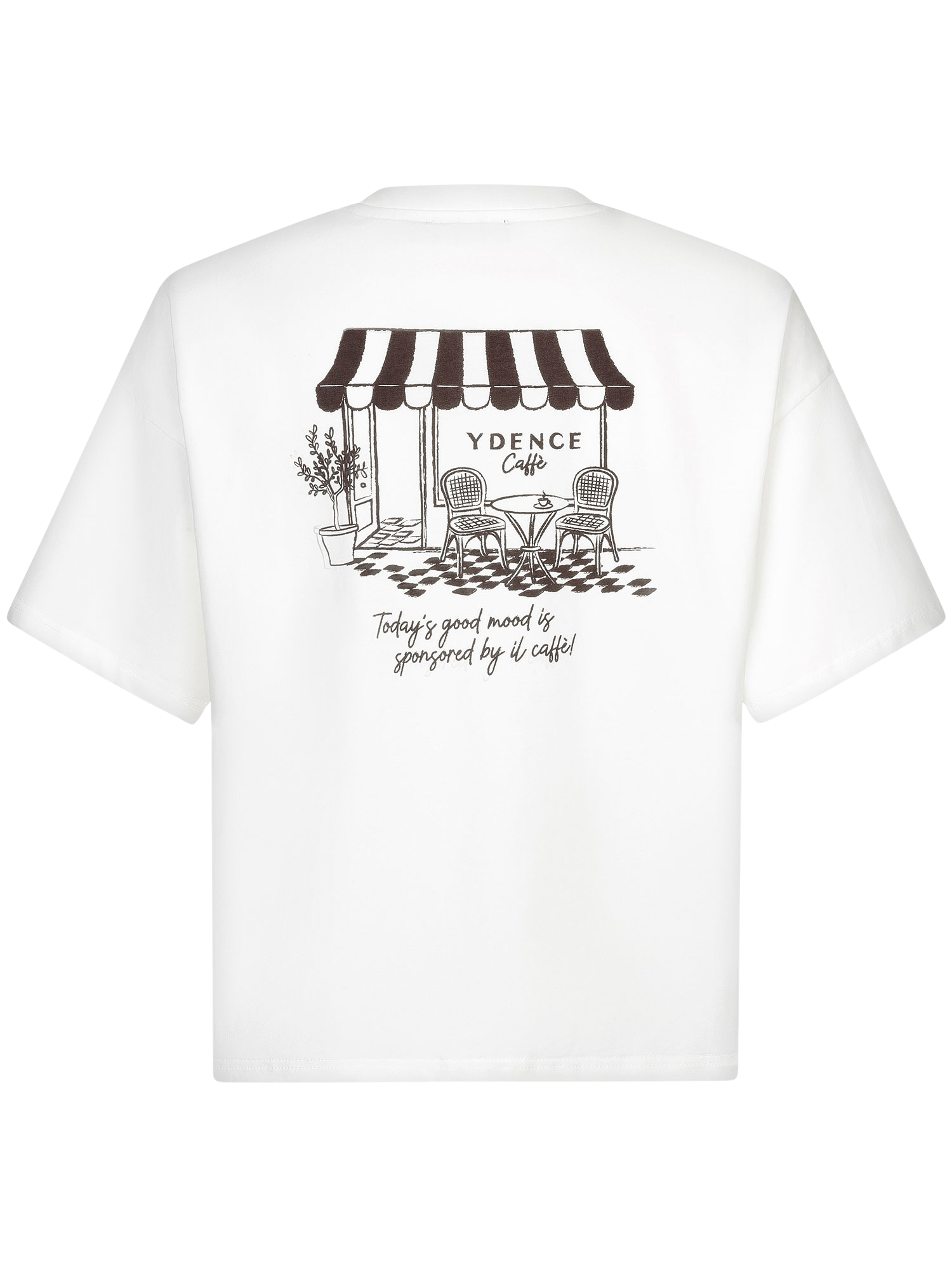 Ydence | T-shirt Ydence café off-white