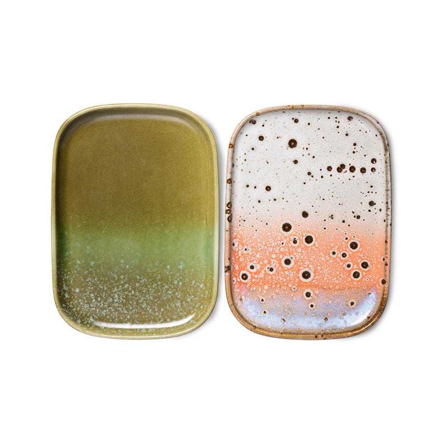 HK Living | 70's servies schaaltjes atlas set van 2